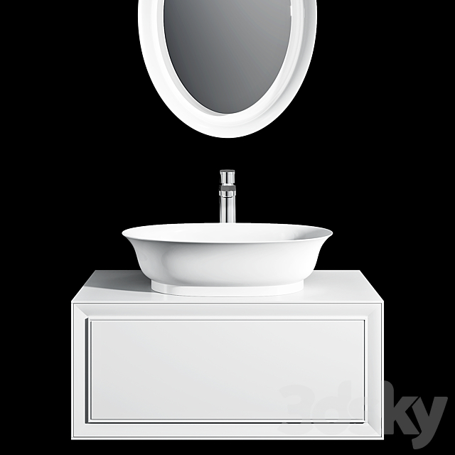 Laufen THE NEW CLASSIC washbasins 3DS Max Model - thumbnail 2