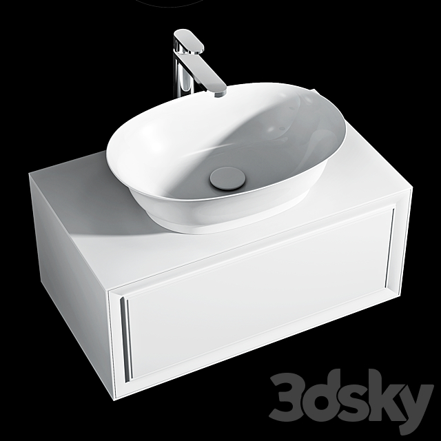 Laufen THE NEW CLASSIC washbasins 3DS Max Model - thumbnail 3