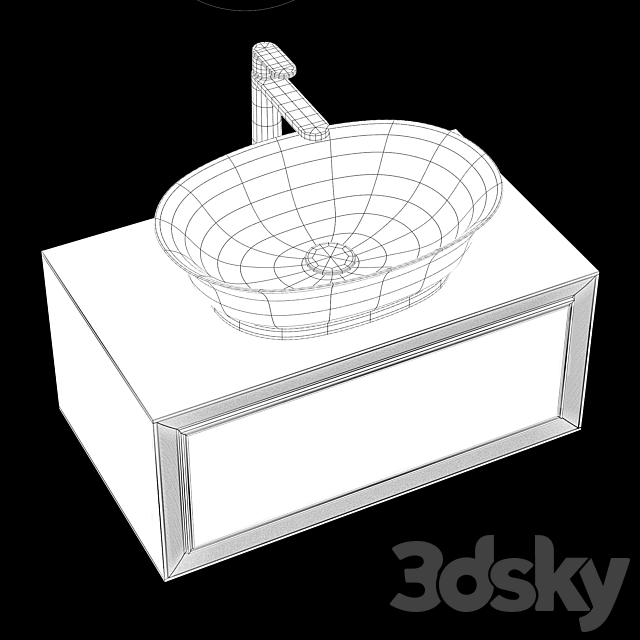 Laufen THE NEW CLASSIC washbasins 3DS Max Model - thumbnail 4