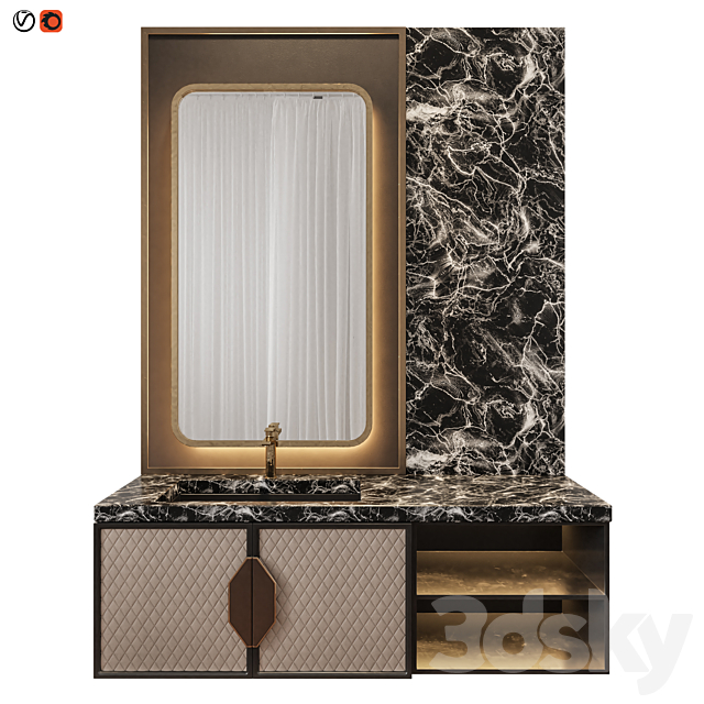 Luxury Bathroom 15 3ds Max - thumbnail 1