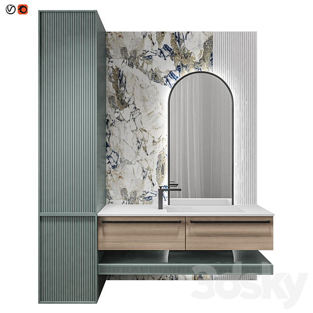 Luxury Bathroom 19 3DSMax File - thumbnail 1