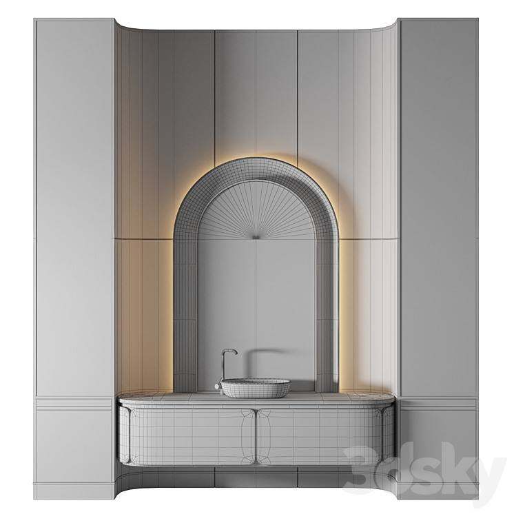 Luxury Bathroom 222 3DS Max Model - thumbnail 2