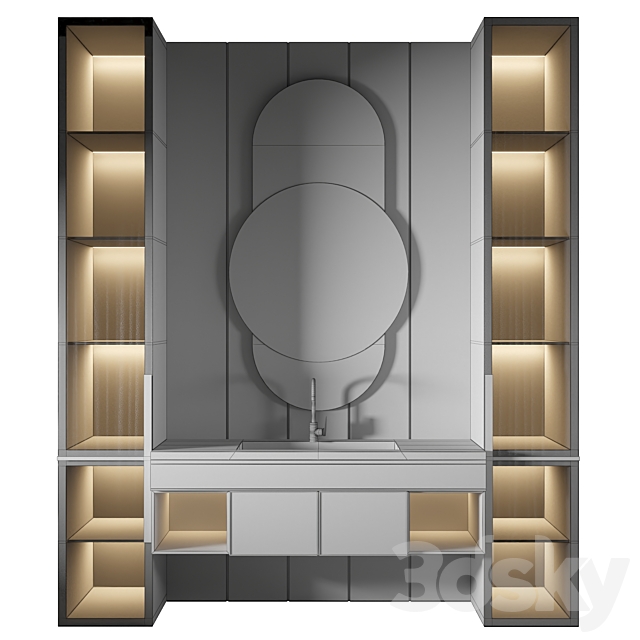 Luxury Bathroom 307 3ds Max - thumbnail 2