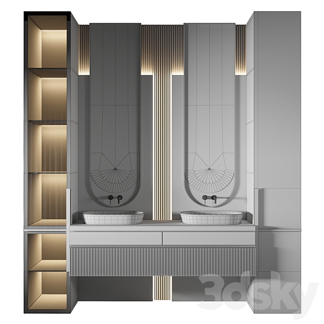 Luxury Bathroom 310 3DS Max Model - thumbnail 2