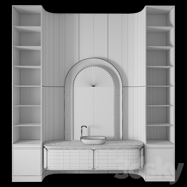 Luxury Bathroom 387 3DS Max Model - thumbnail 2