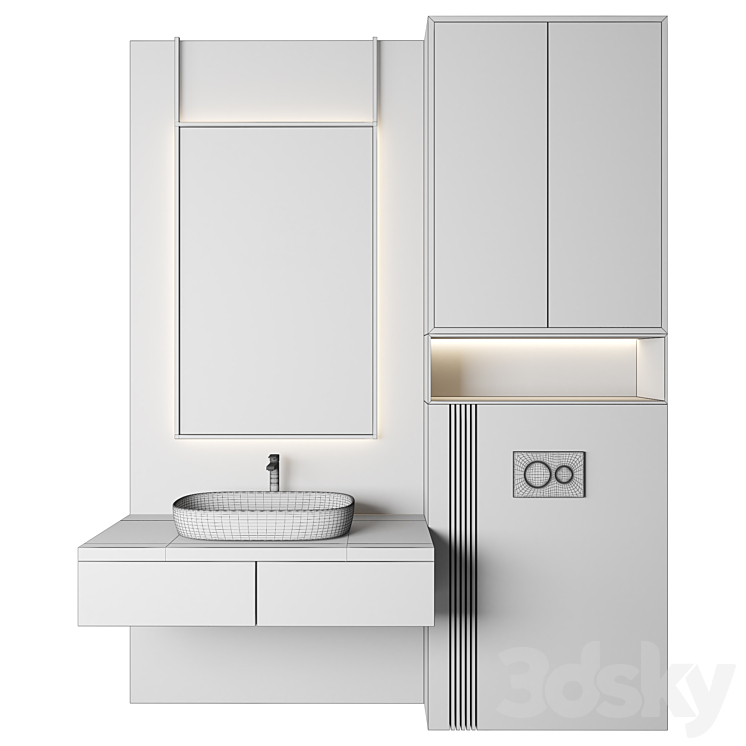 Luxury Bathroom 45 3DS Max Model - thumbnail 2