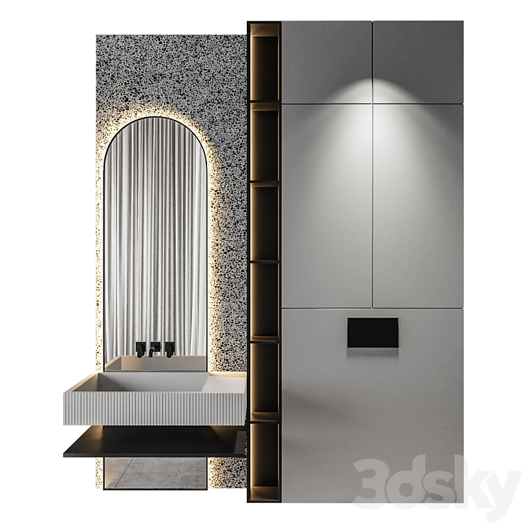 Luxury Bathroom 54 3DS Max Model - thumbnail 1