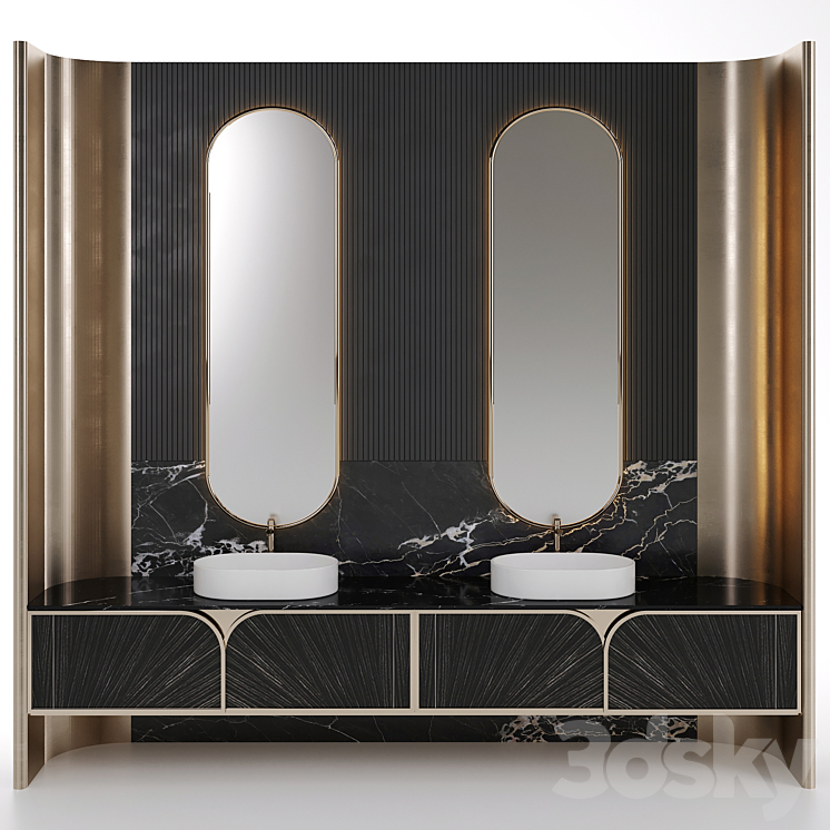 Luxury Bathroom_Set_1 3DS Max - thumbnail 1