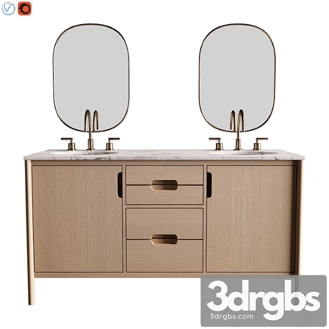 Manzanita 60 double sink vanity - thumbnail 1