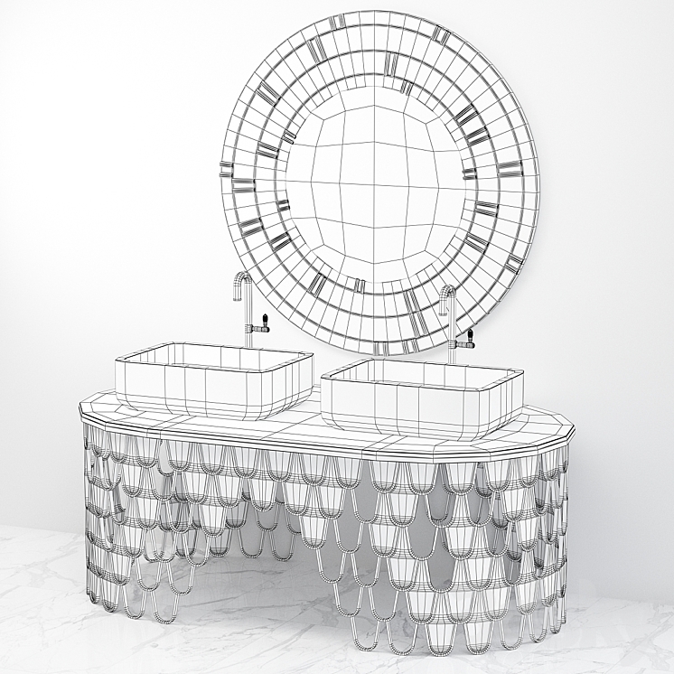 Meet The Most Exquisite Mirrors For Luxury Bathrooms 3DS Max Model - thumbnail 2