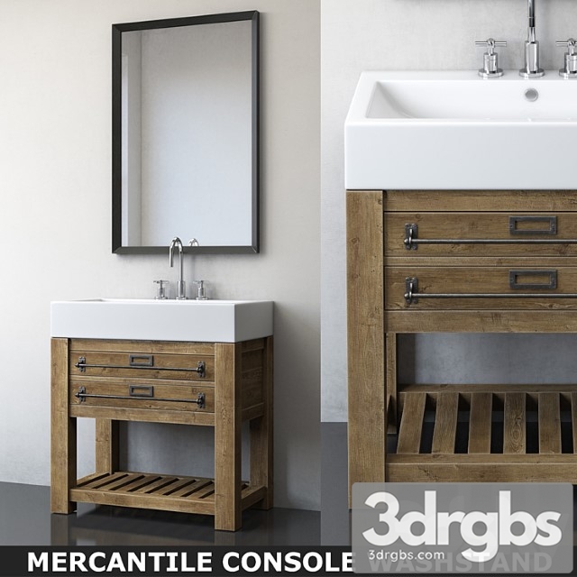 Mercantile Console Washstand 3dsmax Download - thumbnail 1