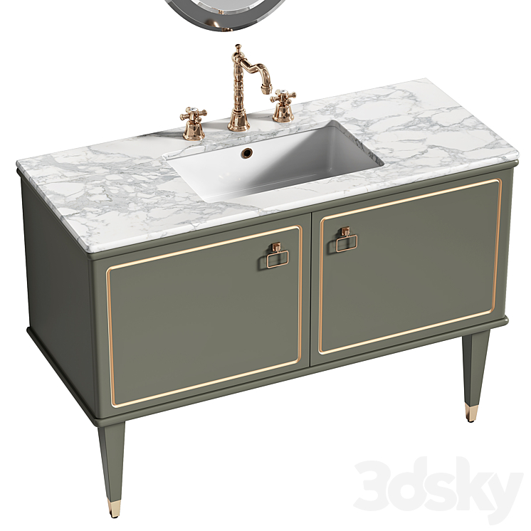 MIA ITALIA collection TORINO washbasin set.4 3DS Max - thumbnail 2