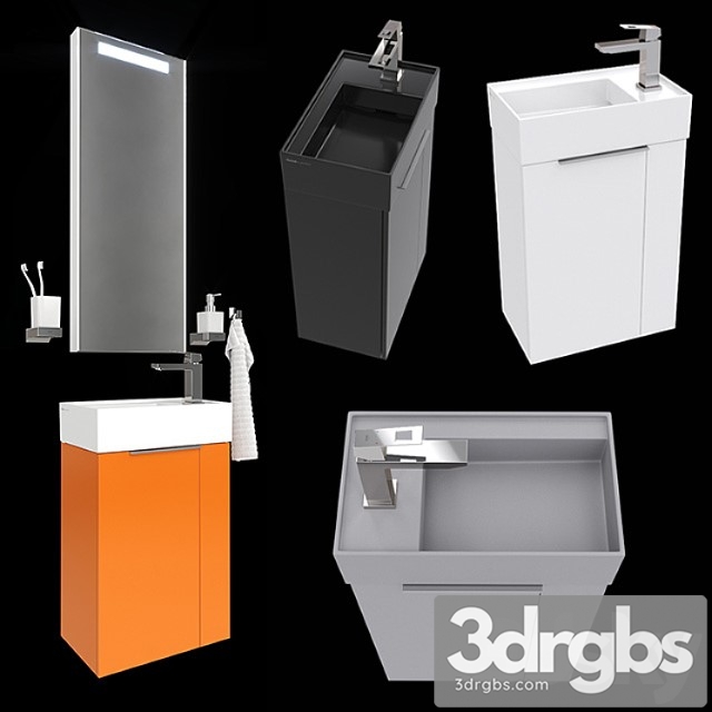 Mini Washbasin Laufen Kartell 815334 3dsmax Download - thumbnail 1