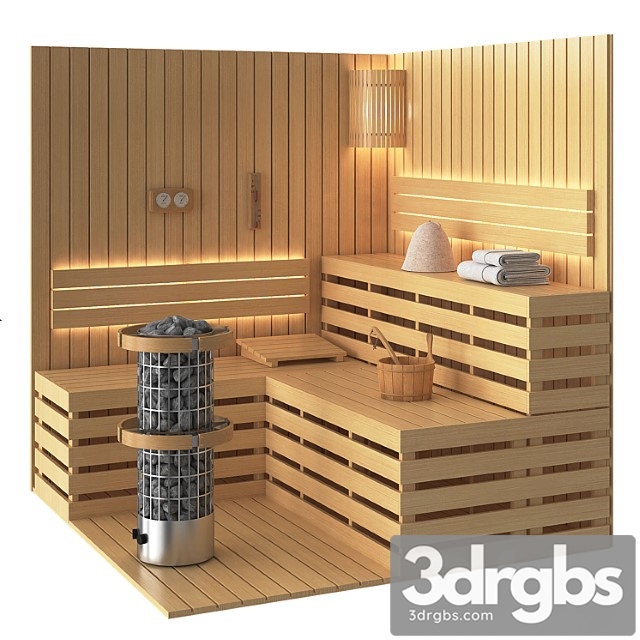 Miscellaneous Sauna Set 3dsmax Download - thumbnail 1