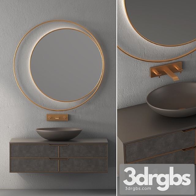 Modern Bathroom Cabinet No 104 1 3dsmax Download - thumbnail 1