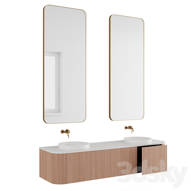 Modern Bathroom Cabinet Waverly by ADP 3ds Max - thumbnail 2