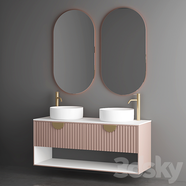 Modern Bathroom Furniture | No. 112 3ds Max - thumbnail 2