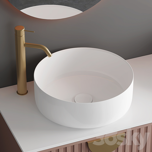 Modern Bathroom Furniture | No. 112 3ds Max - thumbnail 3