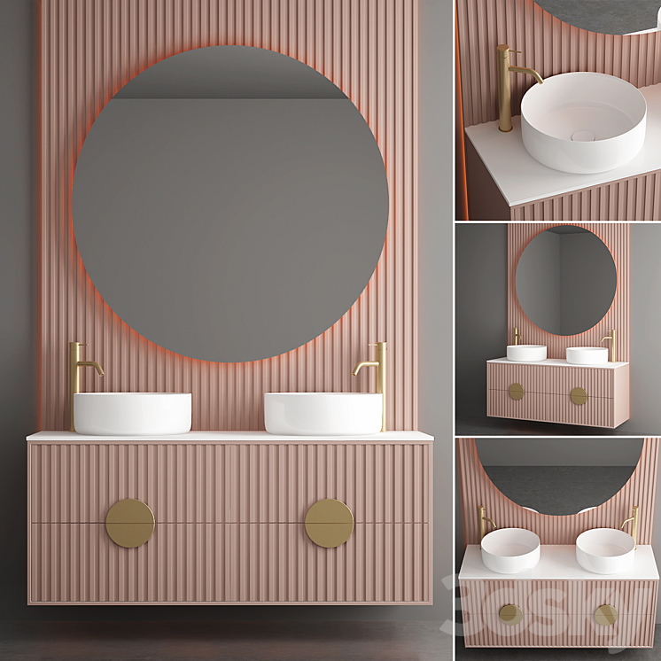 Modern Bathroom Furniture | No. 113 3DS Max Model - thumbnail 1