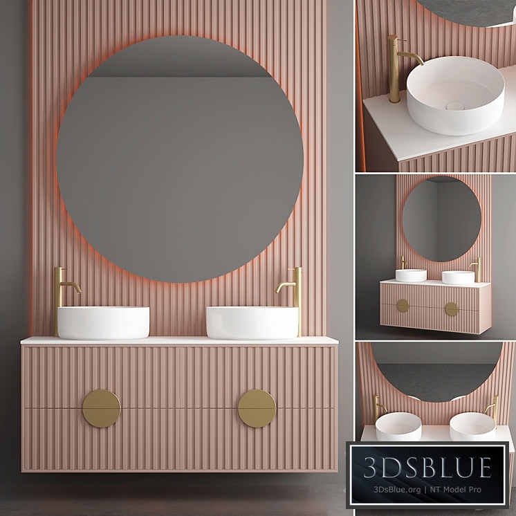 Modern Bathroom Furniture | No. 113 3DS Max - thumbnail 3