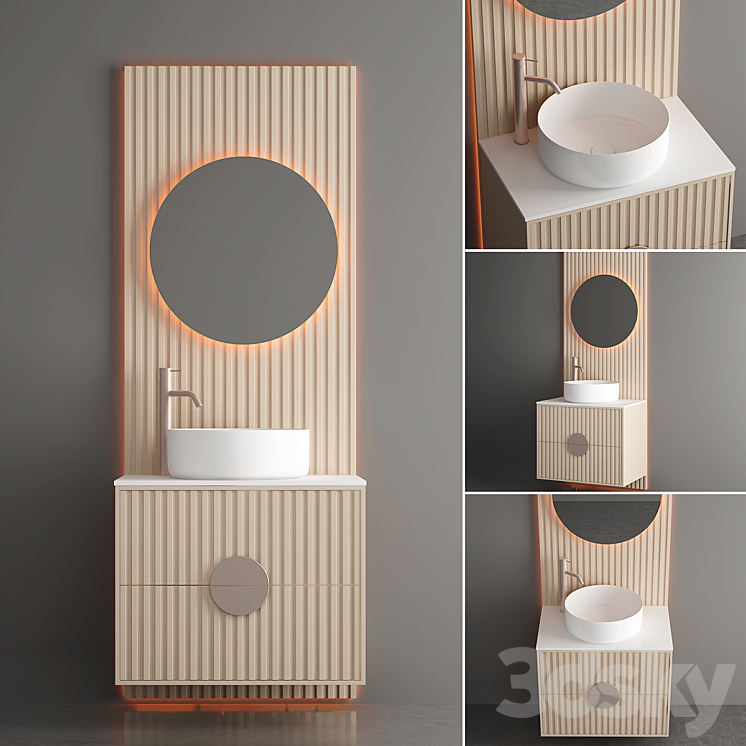 Modern Bathroom Furniture | No. 114 3DS Max Model - thumbnail 1