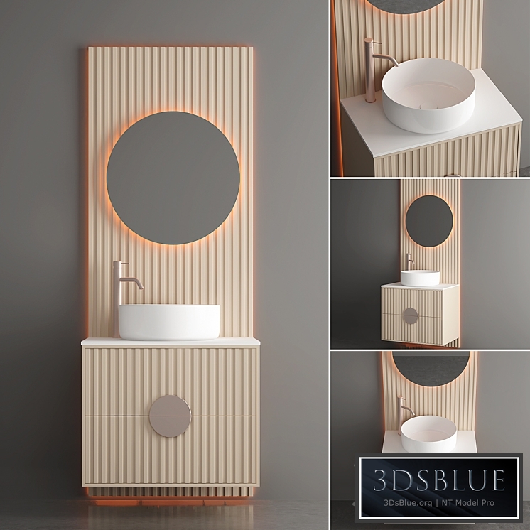 Modern Bathroom Furniture | No. 114 3DS Max - thumbnail 3