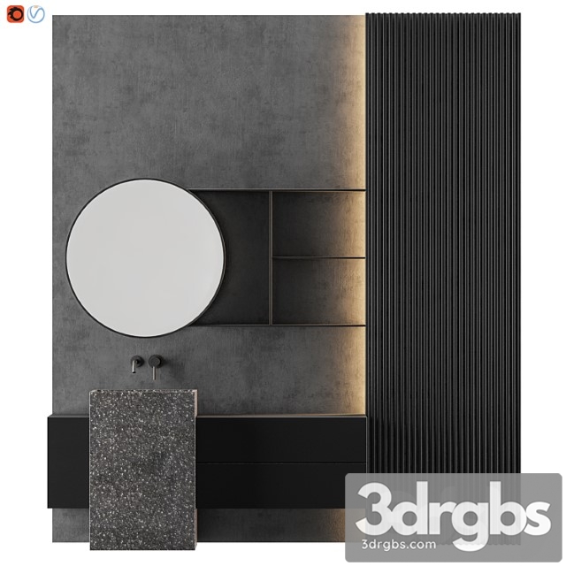 Modern Gray bathroom 02 - thumbnail 1