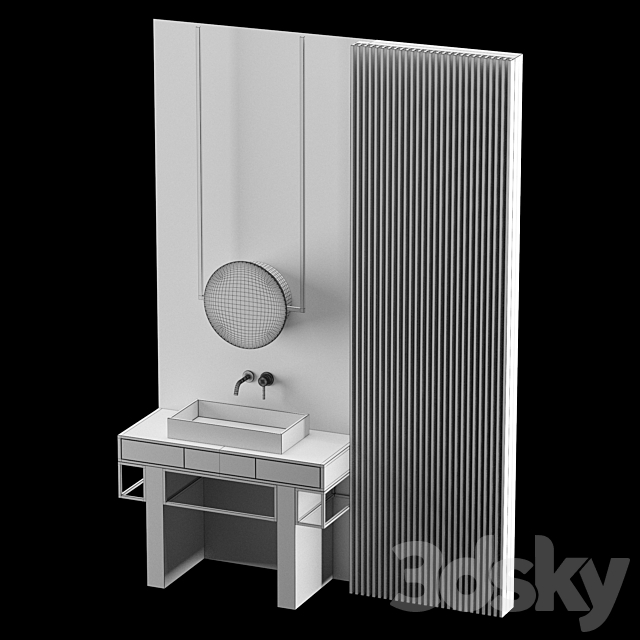 MODERN – Gray Bathroom_19 3DS Max Model - thumbnail 6