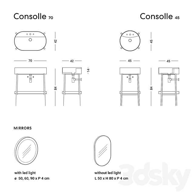 Nic Design Consolle + Falper Acquifero 3ds Max - thumbnail 3