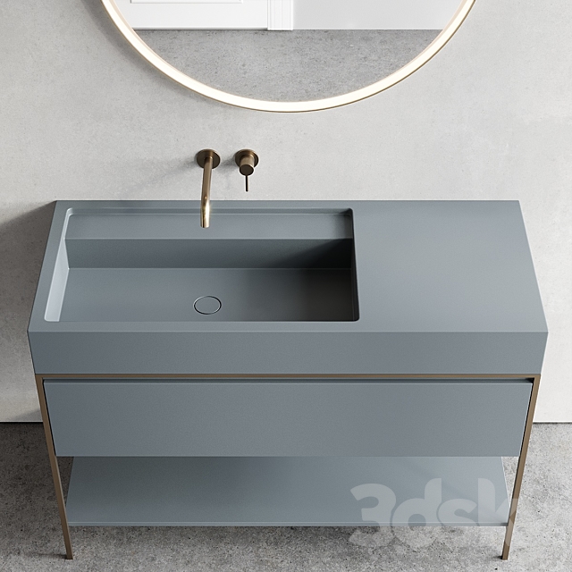 Nic Design Elen 120 Vanity unit 3DS Max Model - thumbnail 3