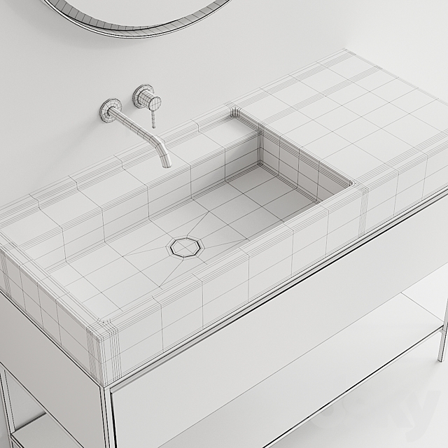 Nic Design Elen 120 Vanity unit 3DS Max Model - thumbnail 5