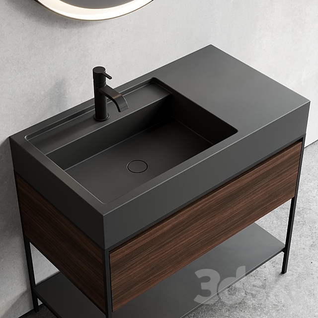 Nic Design Elen 90 Vanity unit Set 2 3ds Max - thumbnail 2