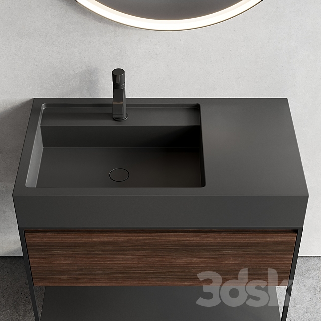 Nic Design Elen 90 Vanity unit Set 2 3ds Max - thumbnail 3