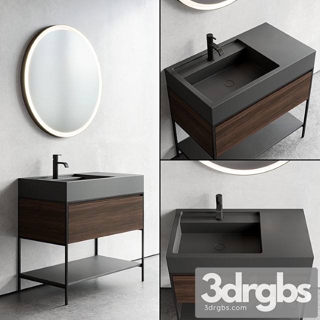 Nic design elen 90 vanity unit set 2 - thumbnail 1