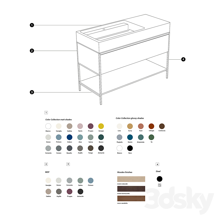 Nic Design Elen + Falper Acquifero 3DS Max - thumbnail 2