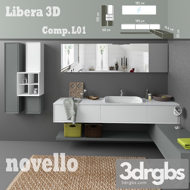 Novello Libera 3D Comp l1 3dsmax Download - thumbnail 1