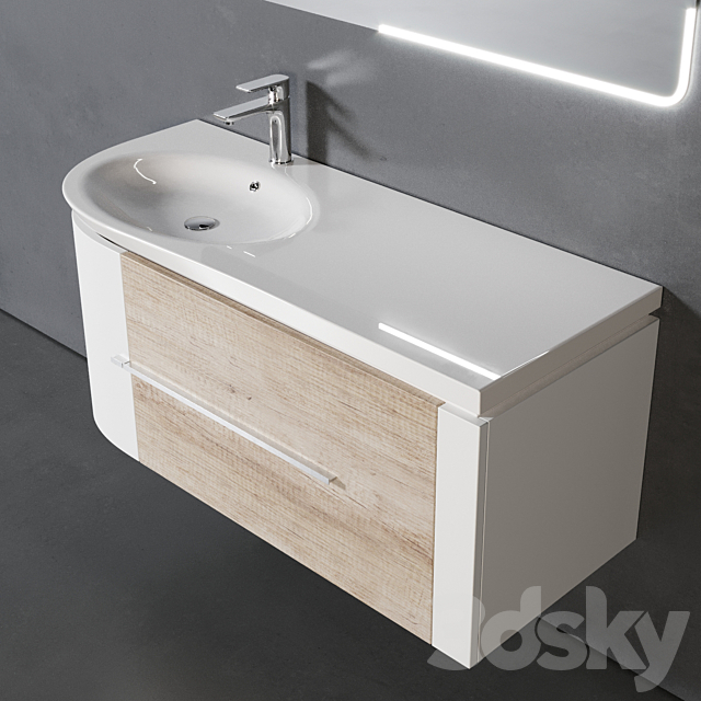 Pedro bathroom furniture 3DS Max Model - thumbnail 2