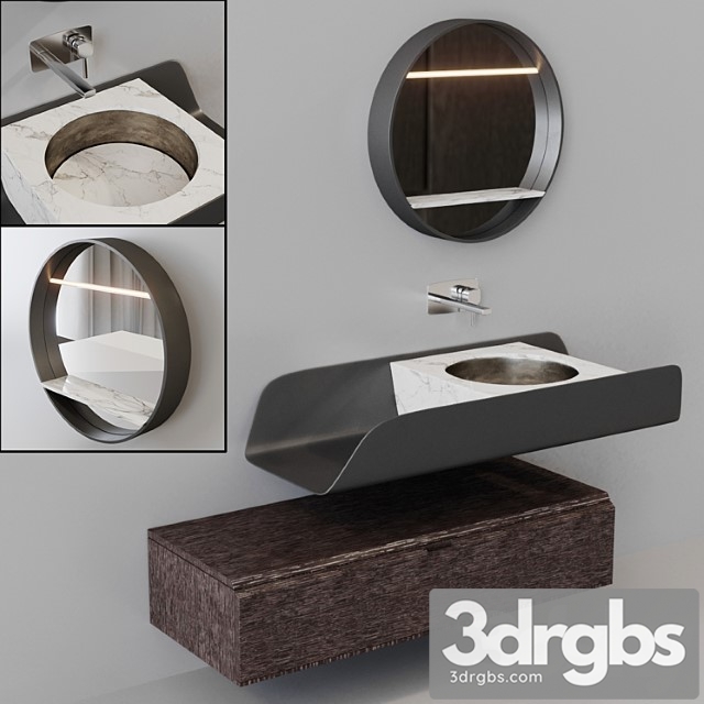 Porcelanosa Grupo Duna Roble Noche 3dsmax Download - thumbnail 1