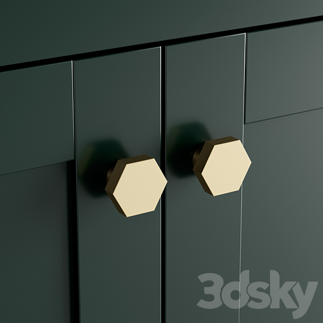 Radke Mahogany Vanity 3DS Max Model - thumbnail 4