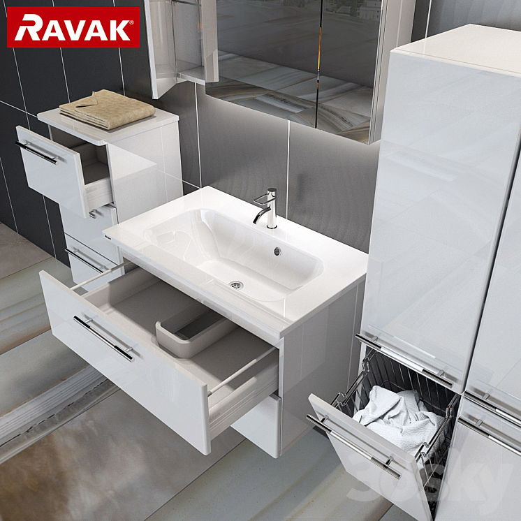 Ravak 800 (plus 2 sinks as a gift) 3DS Max - thumbnail 2