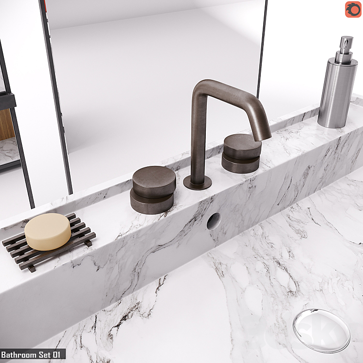 RIG Modules – Bathroom with Decor Set 01 3DS Max - thumbnail 2