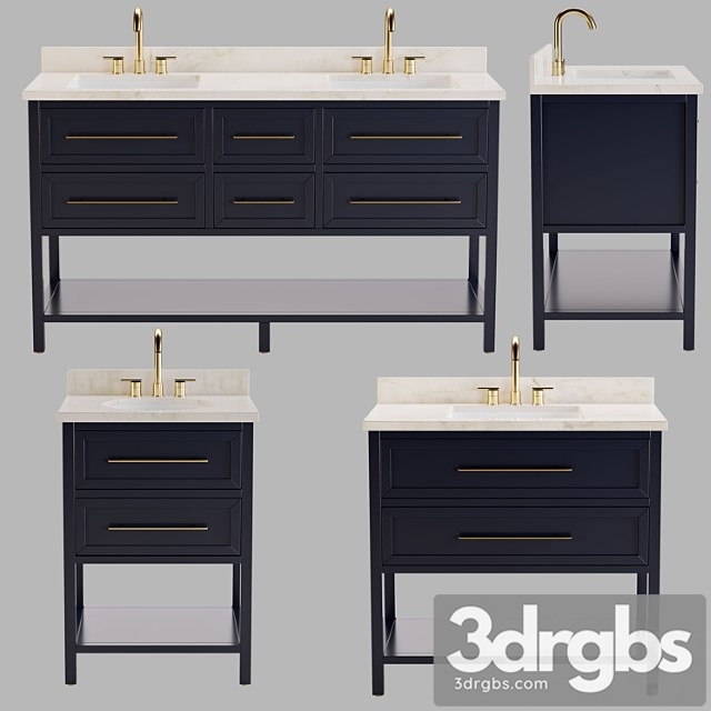 Robertson Mahogany Console 3dsmax Download - thumbnail 1