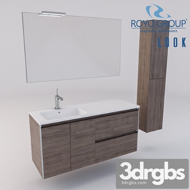 Royo Group Look 1200 Depth 44 2 Drawers 2 Doors 3dsmax Download - thumbnail 1