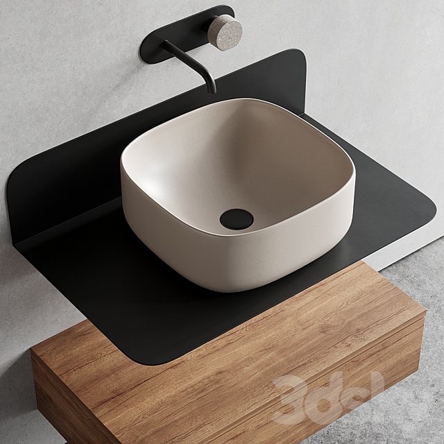 Scarabeo Ceramiche Plana Vanity Unit Set 2 3ds Max - thumbnail 2