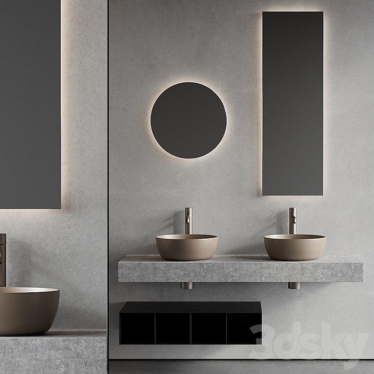 Scarabeo Ceramiche Topline Vanity Unit Set 2 3DS Max - thumbnail 1