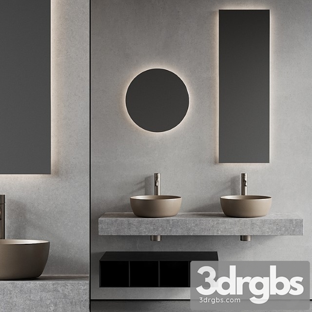 Scarabeo Ceramiche Topline Vanity Unit Set 2 3dsmax Download - thumbnail 1