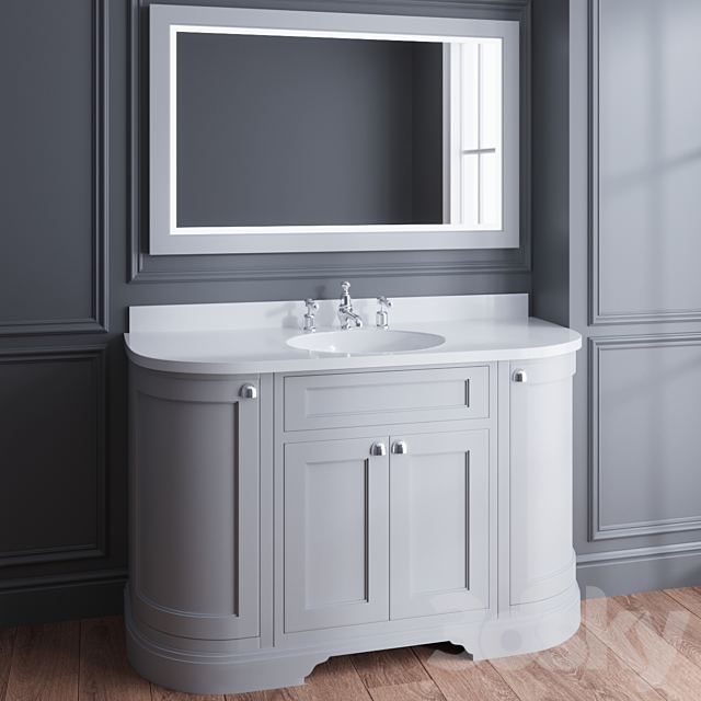 Set of bathroom furniture from Burlington 3ds Max - thumbnail 1