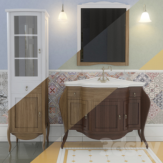 Set of bathroom furniture Marian 3ds Max - thumbnail 1