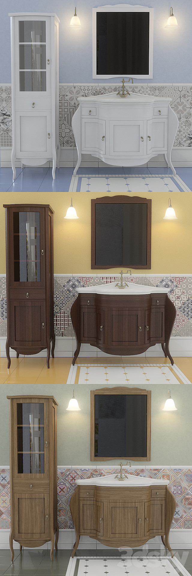 Set of bathroom furniture Marian 3ds Max - thumbnail 2