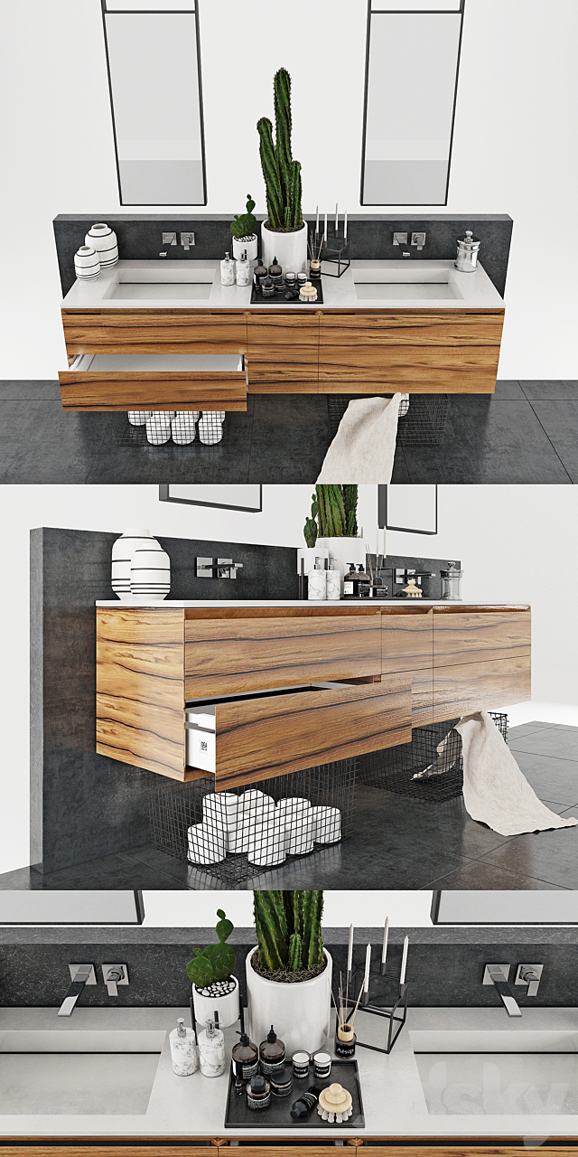 Set of furniture Idea Group CUBIK 3DS Max Model - thumbnail 2